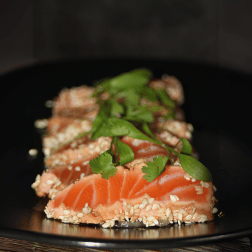 Salmon tataki